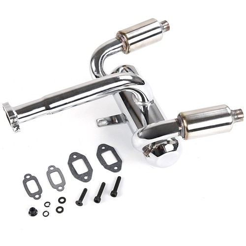Cnc metal twin exhaust - metal,